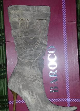 Женские кожаные сапоги baroco (весна/осень)