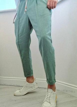 Брюки лляні