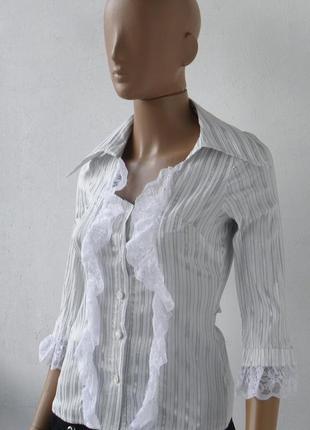 Оригінально пошита нарядна блузка 44-й розмір (38-й євророзмір).2 фото