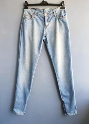 Женские тонкие голубые джинсы motor jeans1 фото