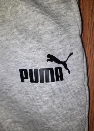 Чоловічі сірі спортивні штани puma8 фото