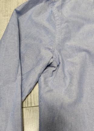 Рубашка мужская синяя классическая zara5 фото
