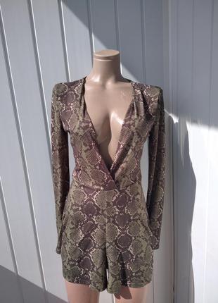 Ромпер в змеиный принт