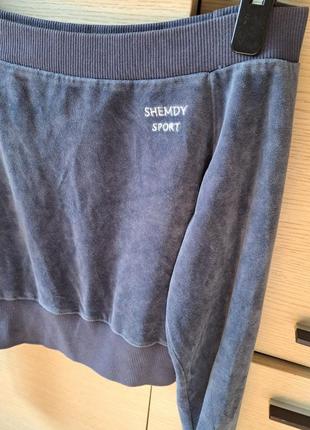 Велюровая кофта спущенные плечи 3