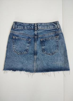 Джинсовая юбка topshop, размер xxs 5