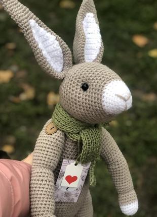 Кролик , заяц амигуруми , пасхальный кролик амигуруми ( крючком)