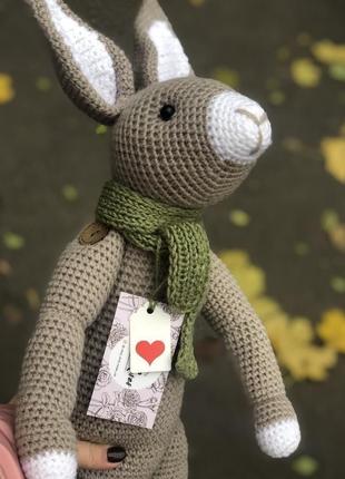 Кролик , заяц амигуруми , пасхальный кролик амигуруми ( крючком)