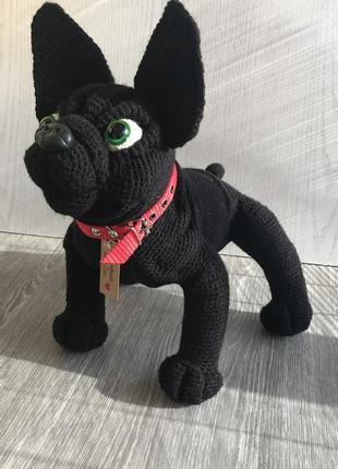 Мягкая игрушка бульдог , собака