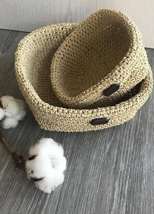 Корзинки из рафии корзинки для ванной