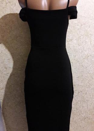 Стильный черный сарафан, юбка-запах6 фото