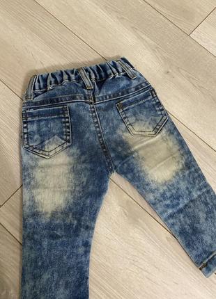 Дуже модні джинси на дівчинку3 фото