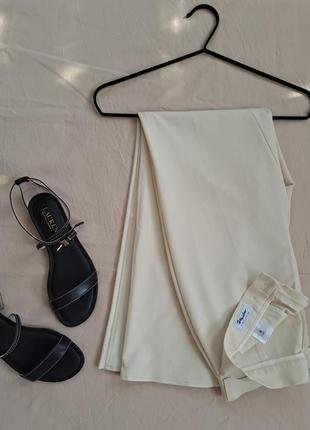 Windsor ⚜️⚜️ швейцарія vintage брюки люкс штани айворі вільний прямий крій