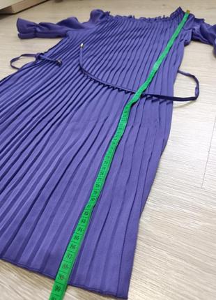 Сукня-плісе плісе сукенка платье плисе італія италия нове фіолетове4 фото