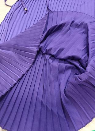 Платье-плиссе плиссе сукэнка платье плиссе италия крае фиолетовое8 фото