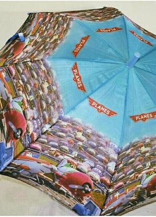 Зонтик для мальчика самолетики літачки дасти 5-9 лет