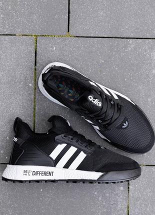 Мужские кроссовки adidas different black white