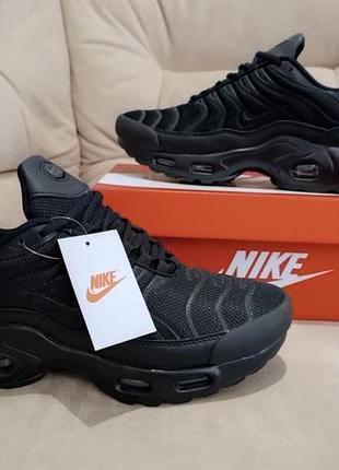 Чоловічі кросівки nike air max tn 97 plus black  мужские кросовки найк аир макс тн 97 плюс чёрные на балонах