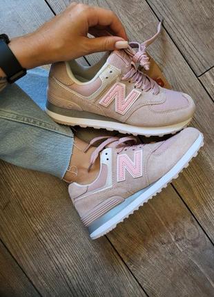 New balance classic pink женские кроссовки консультальянский беленс розовые замша сеточка