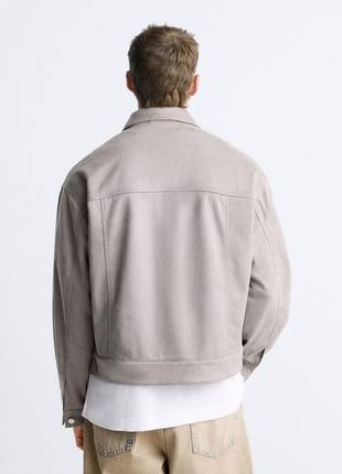 Куртка-рубашка zara из экозамши2 фото