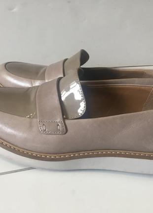 Кожаные туфли clarks р 396 фото