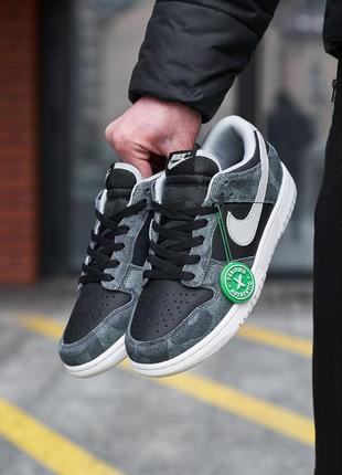 Кросівки чоловічі nike sb dunk low premium black grey