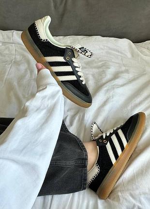 Жіночі кросівки adidas samba wales bonner black/white