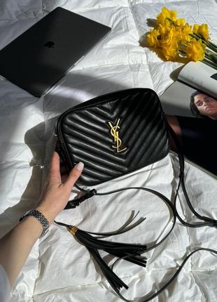 Сумка saint laurent lou quilted camera bag