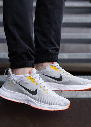 Мужские кроссовки nike force zoom silver orange