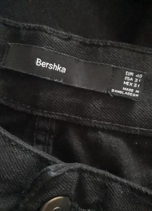 Джинсы черные bershka, размер л (арт1770)2 фото