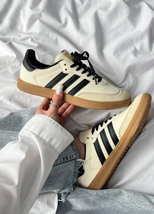 Женские кроссовки adidas wmns samba og 'cream white sand strata'