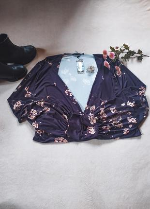 Блуза у квітковий принт1 фото