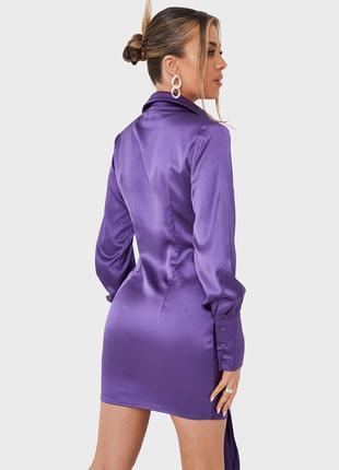 Невероятное атласное платье/платье с драпировкой