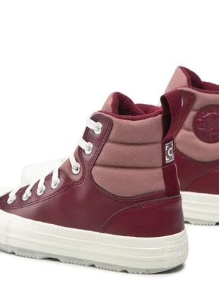 Converse chuck taylor all star berkshire boot bordo.женские кеды. тёплые