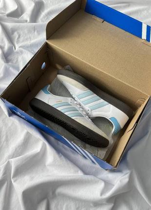 Женские кроссовки adidas samba og 'white halo blue'10 фото