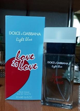 Парфюм dolce&gabbana light blue love is love pour femme