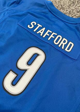 Футболка мужская американского футбола nfl detroit lions stafford #9 оригинал от nike6 фото