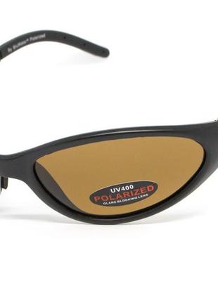 Окуляри поляризаційні bluwater venice polarized (brown) коричневі в чорній матовій оправі