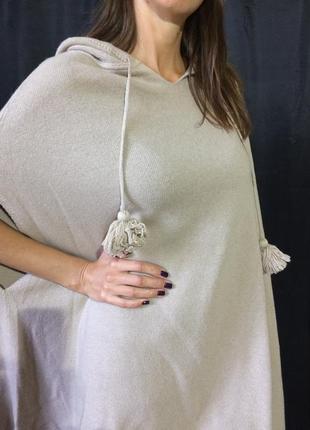 Пончо - жилет з капюшоном для вагітних6 фото