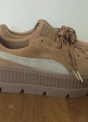Новые кроссовки оригинал verdes puma 373037-02 creeper suede by rihanna осень