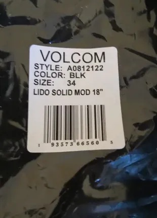 Шорты плавки volcom lido solid mod 18" модель 2023 размер - 34 (s, m) рост 172-185 оригинал4 фото