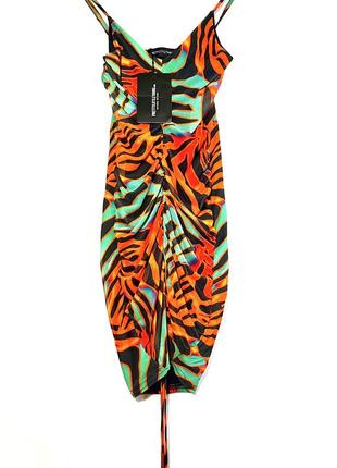 Изысканное мини платье платье платье платье летнее / платье на отдых / платье с летним принтом prettylittlething