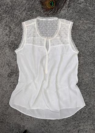 Белоснежная блуза с шикарным кружевом opus, p.36,s