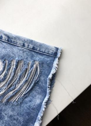 Стильные джинсовые шорты высокая посадка10 фото