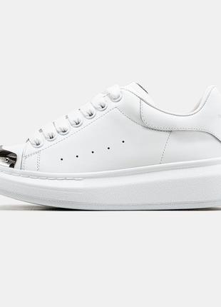 Жіночі кросівки alexander mcqueen  white metal