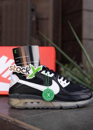 Мужские кроссовки nike air max 90 terrascape black white5 фото