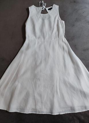 Caroll, чудова лляна, біла сукня.