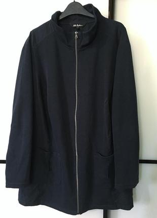 Легкая хлопковая куртка ветровка жакет🍃большой размер2 фото