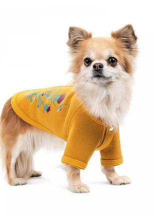 Кардиган для собак pet fashion denis жовтий розмір xs2 фото