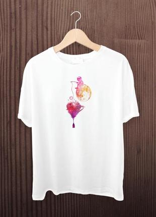 Футболка с принтом 'космическое кофе'