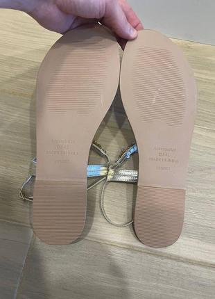 Акция 🎁 новые стильные золотистые
сандалии босоножки accessorize рearl flower sandal7 фото